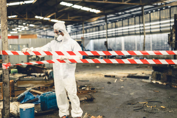 Professional Sewage Cleanup technician working in Ferndale, CA